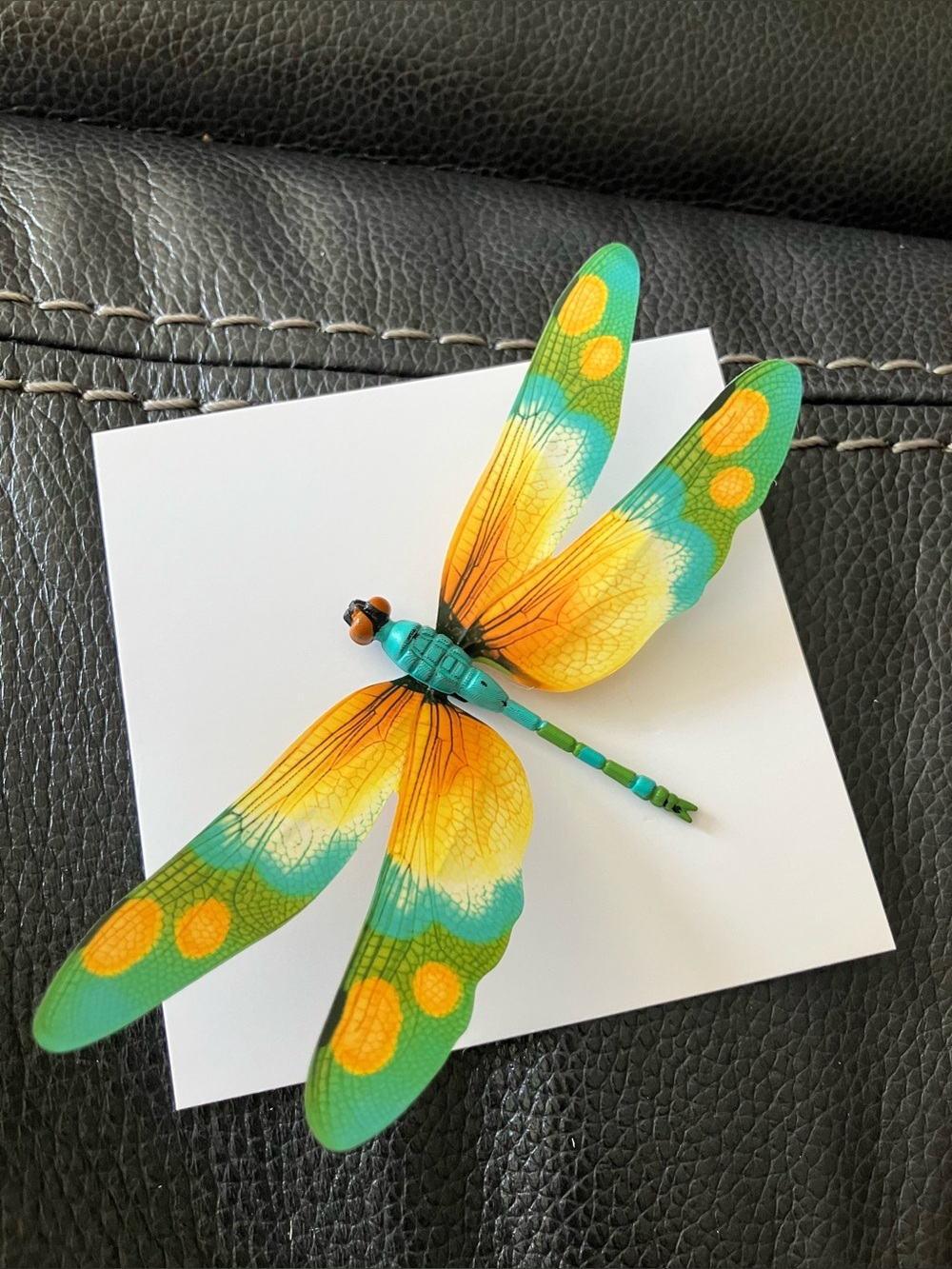 Colorful Dragonfly - Green & Yellow